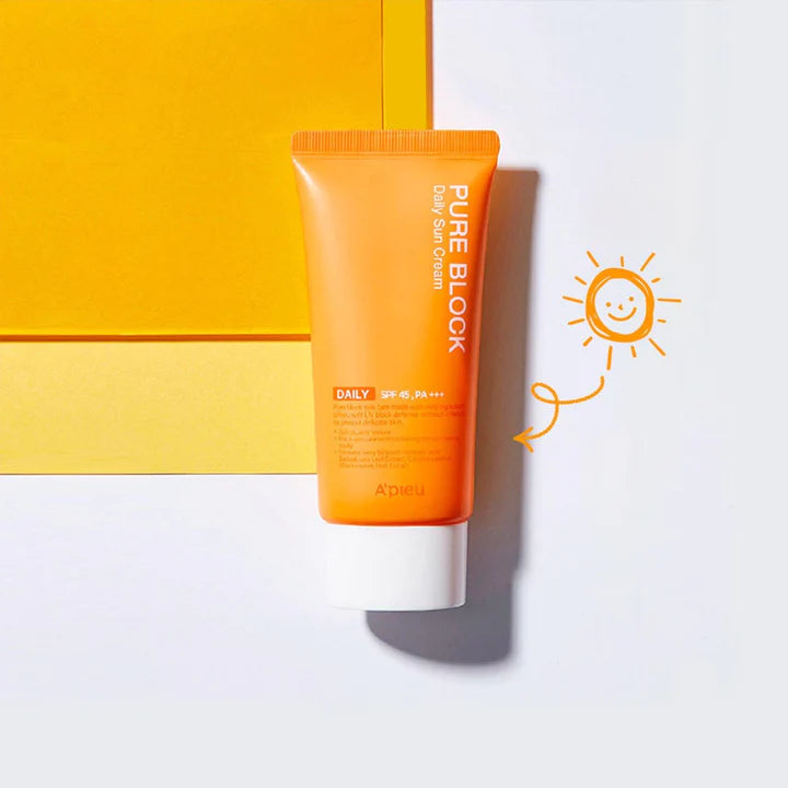 [A'PIEU] Pure Block Daily Sun Cream SPF45/PA+++ 100ML