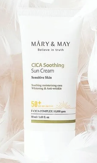 [MARY & MAY] Cica Soothing Sun Cream SPF 50+ PA++++