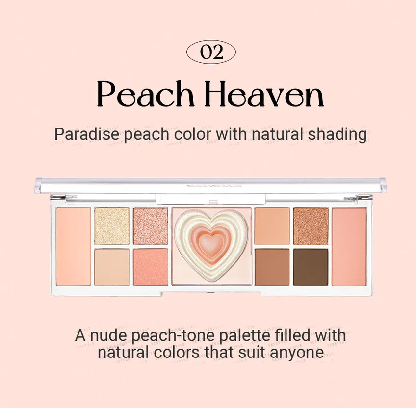 [PERIPERA] All Take Mood Like Palette 02 Peach Heaven