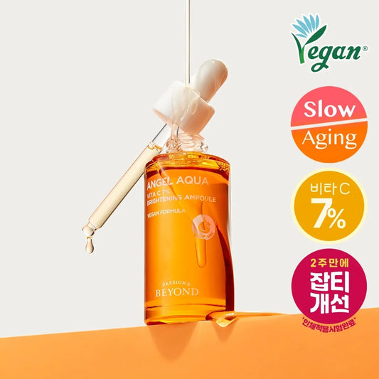 [PASSION & BEYOND] Angel Aqua Vita C 7% Brightening Ampoule 30ml (Vegan)