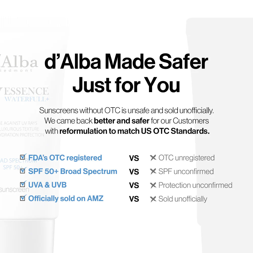 [d'Alba] Waterfull Essence Sunscreen SPF50+