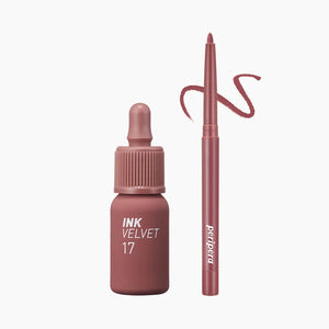 [PERIPERA] Ink Velvet + Lip Liner Set