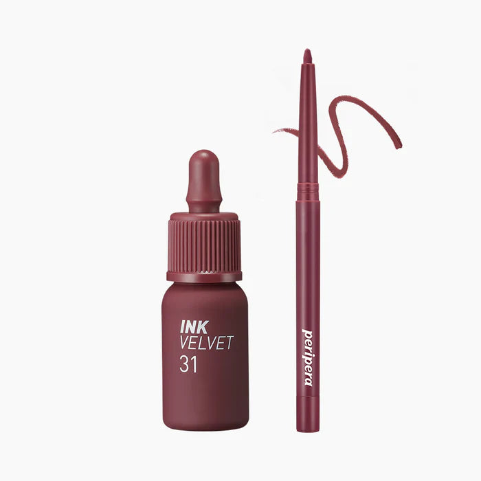 [PERIPERA] Ink Velvet + Lip Liner Set