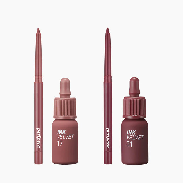 [PERIPERA] Ink Velvet + Lip Liner Set