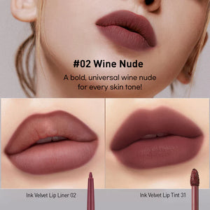 [PERIPERA] Ink Velvet + Lip Liner Set